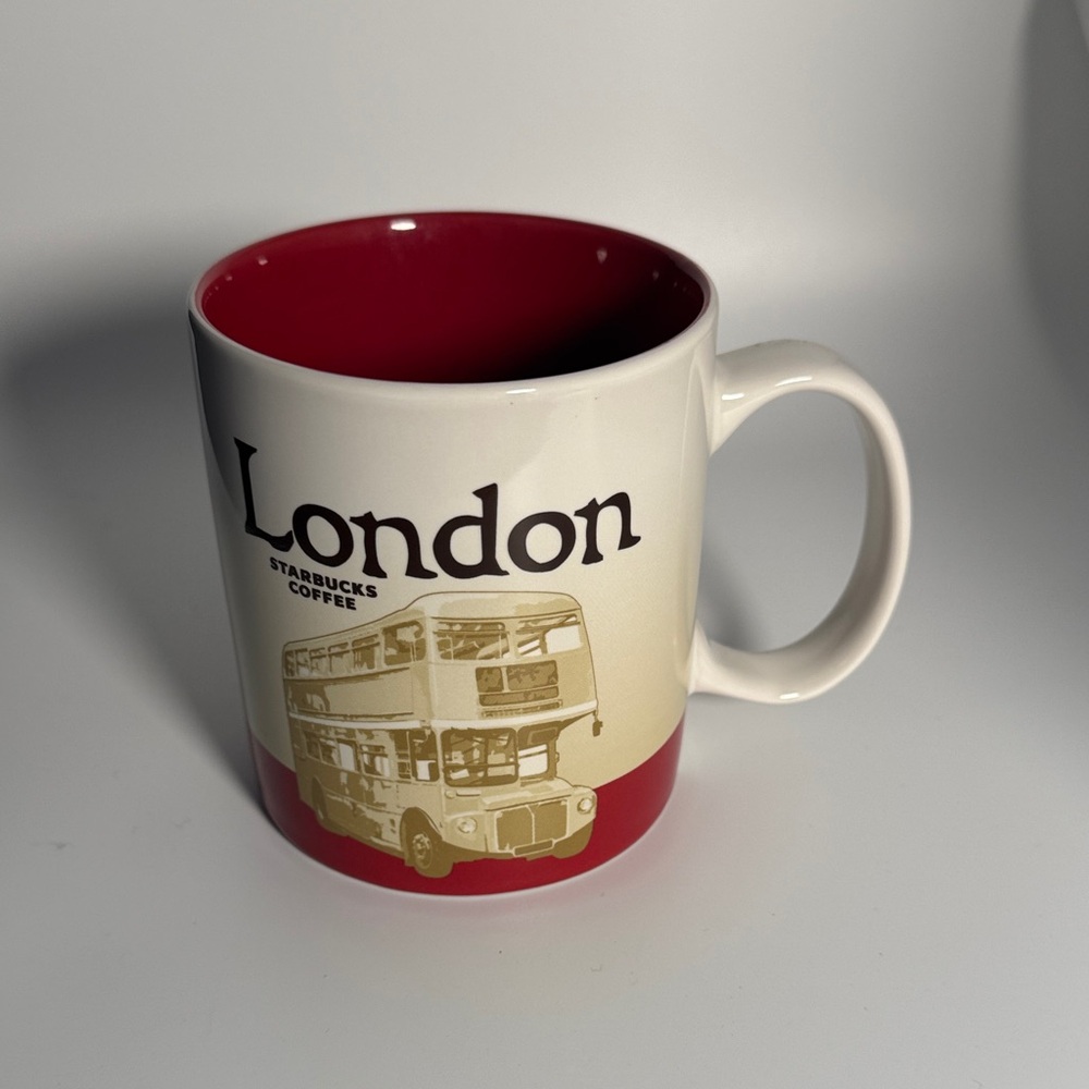 Starbucks London Mug - Red and Cream